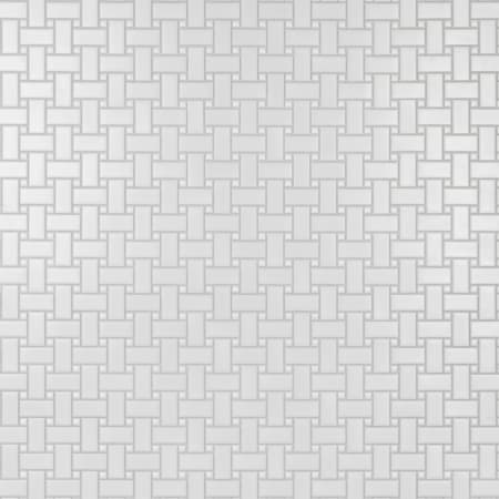Merola Tile Metro - 12" x 12" Rectangle Basketweave Floor and Wall Mosaic Tile - Glossy, Matte Porcelain Visual - Sold by Carton (9.8 SF/Carton) Matte White / White