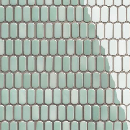 Merola Tile Hudson Capsule - 12" x 13" Geometric Floor and Wall Tile - Satin Visual - Sold by Carton (11.4 SF/Carton) Green