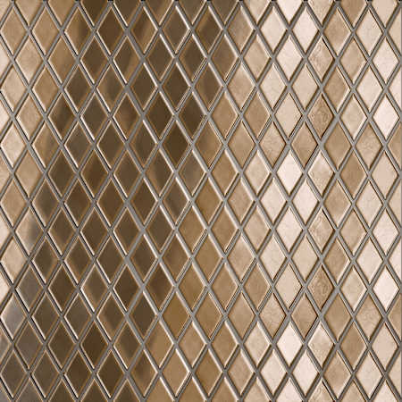 Merola Tile Hudson Kite - 10" x 12" Floor and Wall Tile - Satin Visual - Sold by Carton (8.56 SF/Carton) Gold