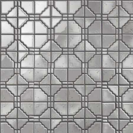 Merola Tile Hudson Moonbeam - 12" x 12" Encaustic Floor and Wall Tile - Satin Visual - Sold by Carton (10.1 SF/Carton) Gray