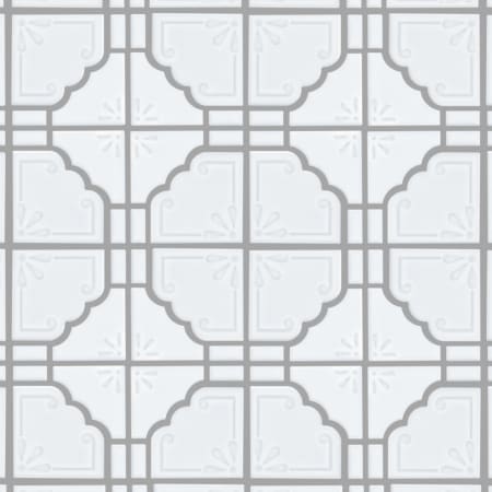 Merola Tile Hudson Moonbeam - 12" x 12" Specialty Geometric Floor and Wall Mosaic Tile - Glossy Porcelain Visual - Sold by Carton (10.1 SF/Carton) White
