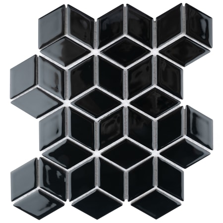 Merola Tile Sample Only of FKORHOG Glossy Black