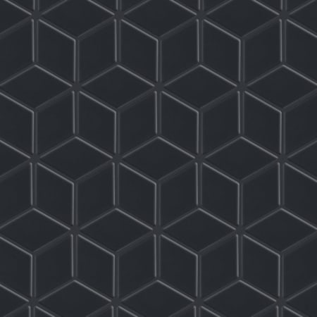 Merola Tile Hudson Rhombus 3 in. x 1.78 in. Rhombus Mosaic Floor and Wall Tile - Smooth Porcelain Visual - Sold by Carton (8.6 SF/Carton)
 Matte Black