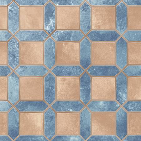 Merola Tile Picket Arendel - 15" x 23" Floor and Wall Tile - Textured Visual - Sold by Carton (11.6 SF/Carton) Blue / Terra