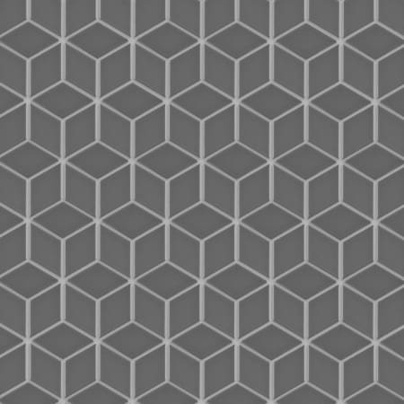 Merola Tile Metro Rhombus - 2" x 3" Diamond Cubed Floor and Wall Mosaic Tile - Glossy Tile Visual - Sold by Carton (9 SF/Carton) Gray