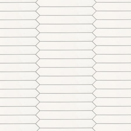 Merola Tile Argile Arrow - 3" x 20" Specialty Floor and Wall Tile - Glossy Visual - Sold by Carton (8.2 SF/Carton) Bianco