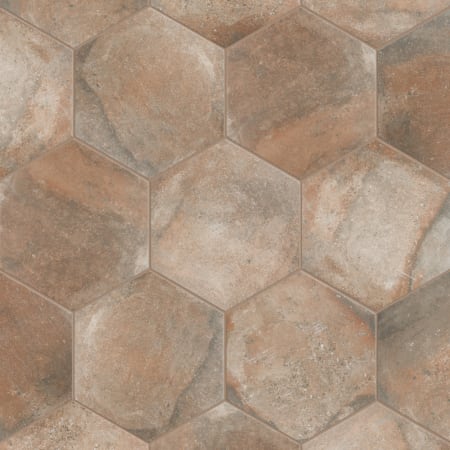 Merola Tile Boston Ferro - 14" x 16" Hexagon Floor and Wall Tile - Textured Visual - Sold by Carton (11.07 SF/Carton) Crema
