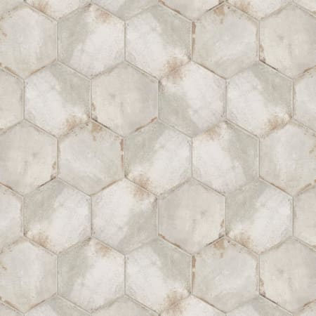 Merola Tile D'Anticatto Hex - 11" x 13" Hexagon Floor and Wall Tile - Textured Visual - Sold by Carton (11.25 SF/Carton) Bianco