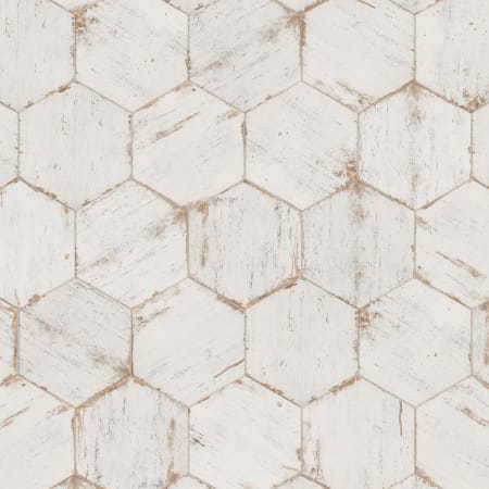 Merola Tile Retro Hex - 14" x 16" Hexagon Floor and Wall Tile - Textured Visual - Sold by Carton (11.07 SF/Carton) Blanc