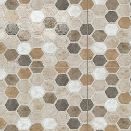 Merola Tile Cythere - 24" x 47" Geometric Floor and Wall Tile - Textured Visual - Sold by Pallet (93 SF/Pallet) Fascia Incanto