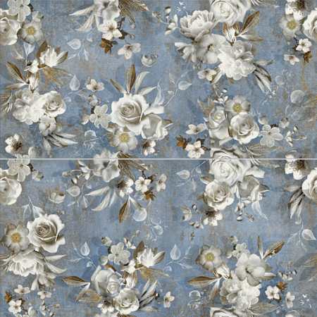 Merola Tile Parete Setoso - 24" x 47" Rectangle Floor and Wall Tile - Glossy, Matte, Satin Visual - Sold by Carton (92.4 SF/Carton) Blue