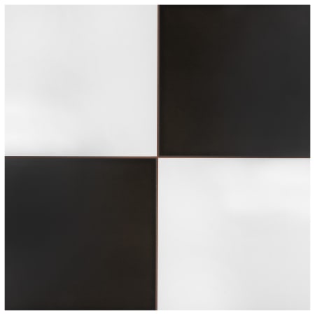 Merola Tile Checker - 18" x 18" Square Floor and Wall Tile - Matte Visual - Sold by Carton (13.14 SF/Carton) Black / White