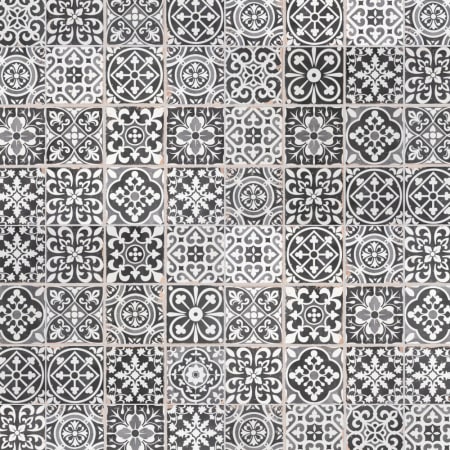 Merola Tile Faenza - 13" x 13" Square Floor and Wall Tile - Textured Visual - Sold by Carton (12 SF/Carton) Nero