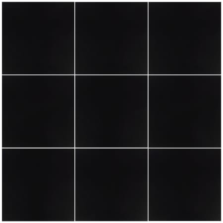 Merola Tile Klavier - 18" x 18" Square Floor and Wall Tile - Matte Visual - Sold by Carton (11.25 SF/Carton) Black