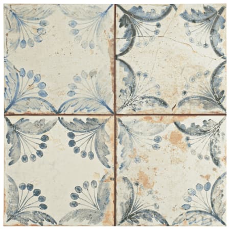 Merola Tile Sample Only of FPEOLD White / Blue / Sepia