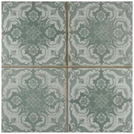 Merola Tile Kings Original - 18" x 18" Square Wall Tile - Textured Visual - Sold by Carton (10.95 SF/Carton) Seagate