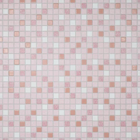 Merola Tile Crystalline - 1" x 1" Square Floor and Wall Mosaic Tile - Satin Tile Visual - Sold by Carton (30.6 SF/Carton) Pink