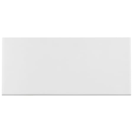 Merola Tile Revival Bullnose 8" x 4" Textured Ceramic Thin-Set Tile Bullnose - Sold by Piece (0.65 LF/Piece) White
