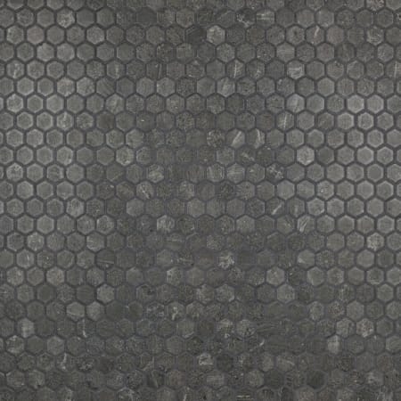 Merola Tile Liverpool - 1" x 1" Hexagon Geometric Floor and Wall Mosaic Tile - Textured Ceramic Visual - Sold by Sheet (9.72 SF/Carton) Dark Gray