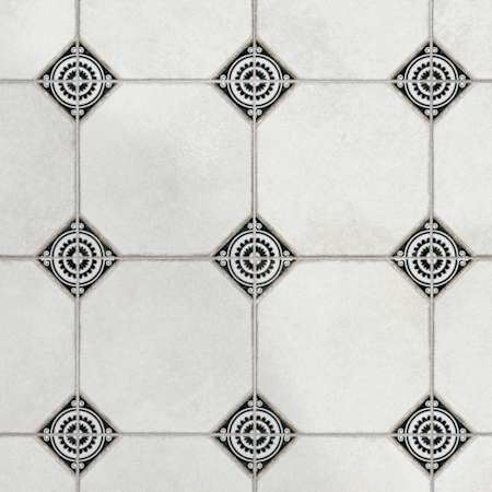 Merola Tile Englishtown - 13" x 13" Mosaic Floor and Wall Tile - Glossy, Matte, Satin Visual - Sold by Carton (10.76 SF/Carton) Black