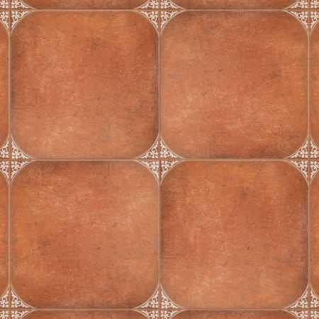 Merola Tile Aranjuez 18" x 18" Square Floor and Wall Tile - Satin Visual - Sold by Carton (15.4 SF/Carton) Brown