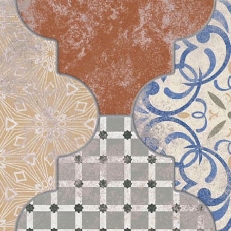 Merola Tile Riga - 22" x 24" Specialty Floor and Wall Tile - Matte Visual - Sold by Carton (13.44 SF/Carton) Patchwork