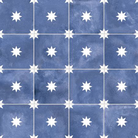 Merola Tile Starlight - 17" x 17" Mosaic Floor and Wall Tile - Matte Visual - Sold by Carton (14.77 SF/Carton) Navy