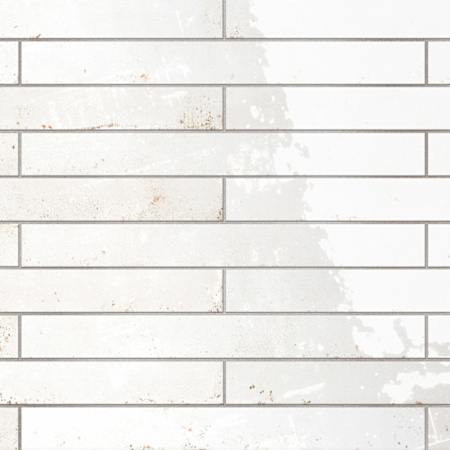 Merola Tile Scottsdale - 2" x 18" Rectangle Floor and Wall Tile - Glossy Visual - Sold by Carton (7.42 SF/Carton) White