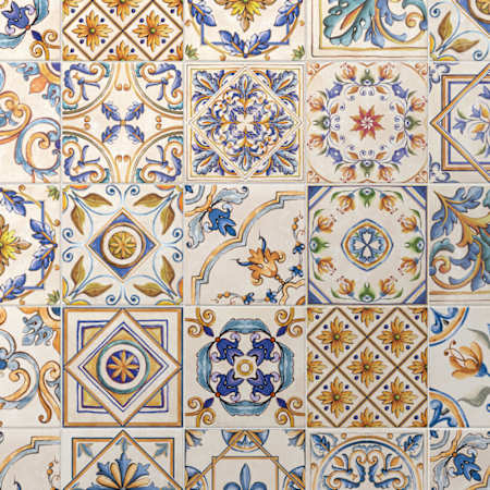 Merola Tile Toscana - 8" x 8" Floor and Wall Tile - Matte Visual - Sold by Carton (13.5 SF/Carton) Giotto Decoro Mix