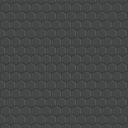 Merola Tile Metropolis - 1" x 1" Hexagon Penny Floor and Wall Mosaic Tile - Textured Tile Visual - Sold by Carton (8.74 SF/Carton) Black