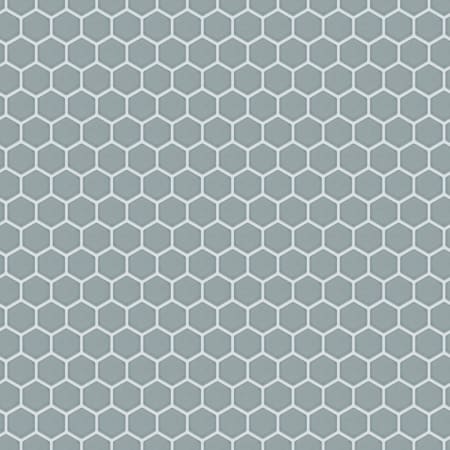 Merola Tile Tribeca - 2" x 2" Hexagon Geometric Floor and Wall Mosaic Tile - Matte Tile Visual - Sold by Carton (10 SF/Carton) Glossy Mist