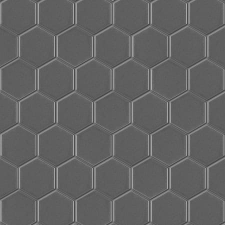 Merola Tile Metro - 2" x 2" Hexagon Geometric Floor and Wall Mosaic Tile - Glossy Tile Visual - Sold by Carton (10 SF/Carton) Gray
