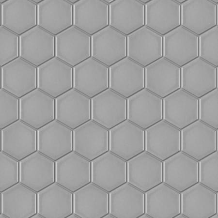 Merola Tile Metro - 2" x 2" Hexagon Geometric Floor and Wall Mosaic Tile - Glossy Tile Visual - Sold by Carton (10 SF/Carton) Light Gray