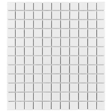 Merola Tile Metro 1" Square Floor and Wall Mosaic Tile - Porcelain Visual - Sold by Carton (9 SF/Carton) White