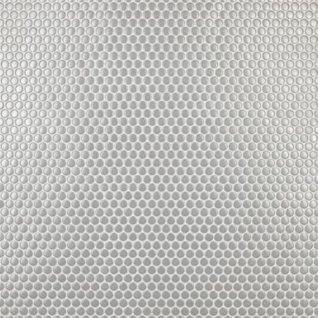 Merola Tile Metro Penny - 1" x 1" Circle Penny Floor and Wall Mosaic Tile - Matte Tile Visual - Sold by Carton (8 SF/Carton) Light Grey