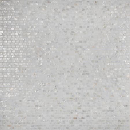 Merola Tile Conchella - 1" x 1" Rectangle Brick Wall Mosaic Tile - Glossy Shell Visual - Sold by Sheet (0.97 SF/Sheet) White