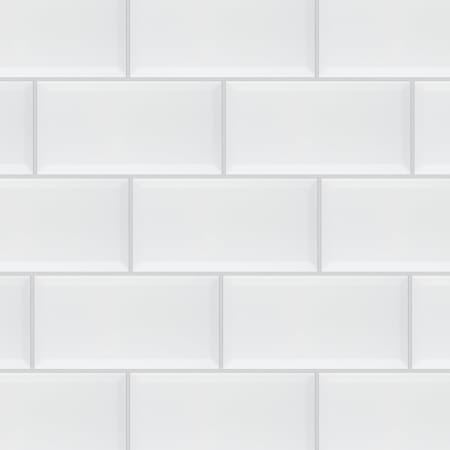 Merola Tile Santorini Biselado - 4" x 8" Rectangle Wall Tile - Glossy Visual - Sold by Carton (11 SF/Carton) Blanco