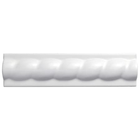 Merola Tile Trenza Grand 8" x 2" Matte Ceramic Thin-Set Tile Pencil Rail - Sold by Piece (0.66 LF/Piece) Blanco