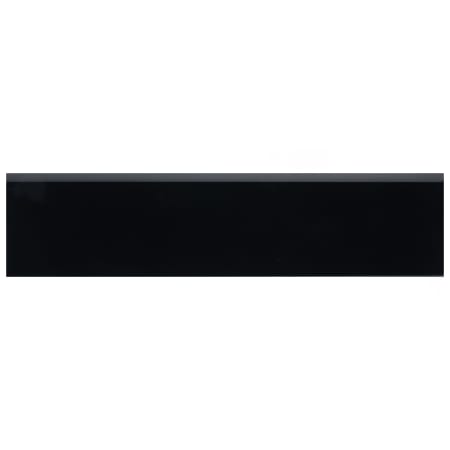 Merola Tile Battiscopa  3 in. x 13 in. Smooth Ceramic Trim - Sold by the Piece (1.08 LF/Piece) Glossy Black