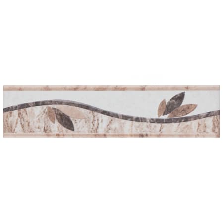 Merola Tile Ferraras Listello 8" x 2" Glossy Ceramic Thin-Set Tile Bullnose Trim - Sold by Piece (0.66 LF/Piece) Base