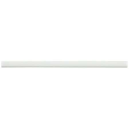 Merola Tile Blanco 8" Matte Ceramic Thin-Set Tile Pencil Rail - Sold by Piece (0.66 LF/Piece) Blanco