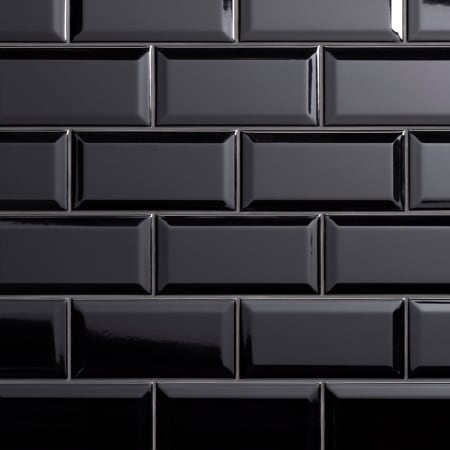 Merola Tile Sample Only of WEB3CHG Glossy Black