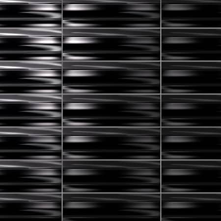 Merola Tile Crown Heights Maori - 3" x 8" Dimensional Wall Tile - Glossy, Matte Visual - Sold by Carton (9 SF/Carton) Glossy Black