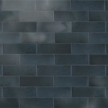 Merola Tile Coco - 2" x 6" Rectangle Wall Tile - Glossy Visual - Sold by Carton (5.94 SF/Carton) Blue Night