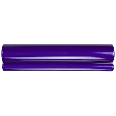Merola Tile Sevillano 8" x 2" Matte Ceramic Thin-Set Tile Pencil Rail - Sold by Piece (0.66 LF/Piece) Azul Cobalto