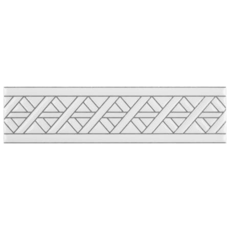 Merola Tile Sevillano Listello 8" x 2" Matte Ceramic Thin-Set Tile Bullnose - Sold by Piece (0.66 LF/Piece) Camino White