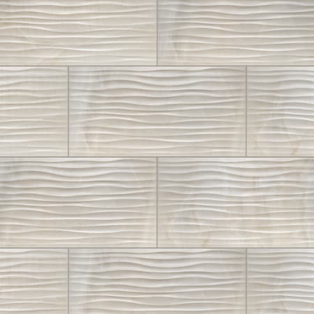 Merola Tile Deco Dubai - 13" x 25" Rectangle Wall Tile - Glossy Visual - Sold by Carton (10.7 SF/Carton) Dhabi Pearl