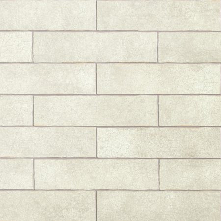 Merola Tile Crackle - 3" x 12" Rectangle Wall Tile - Glossy Visual - Sold by Carton (5.28 SF/Carton) Cream