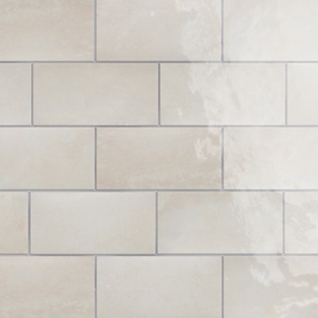 Merola Tile Camden - 4" x 8" Rectangle Wall Tile - Glossy Visual - Sold by Carton (11.5 SF/Carton) Antique Bianco
