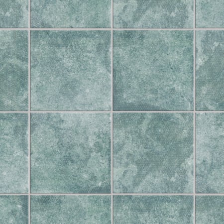 Merola Tile Mandala - 8" x 8" Square Wall Tile - Textured Visual - Sold by Carton (11 SF/Carton) Sea Green